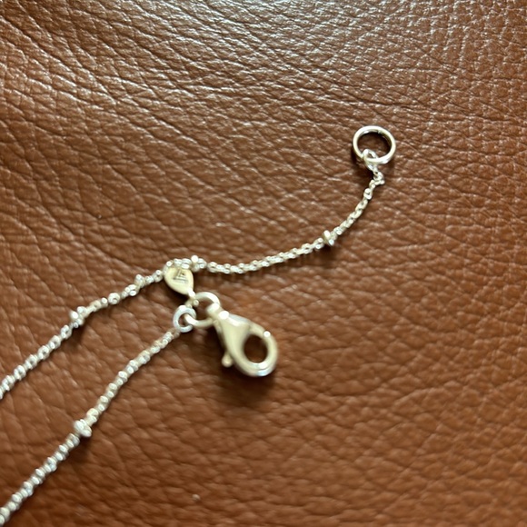 Silpada .925 sterling silver medallion Cut Above necklace w/ baubled chain - Picture 5 of 5